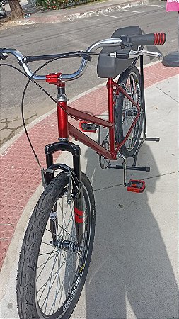BICICLETA MONTADINHA XR ARO (24) COR VERMELHA MASCULINO