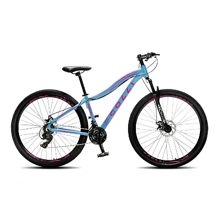 BICICLETA COLLI EUDORA ARO(29) TAMANHO 17(M) COR AZUL FEMININA