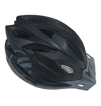 CAPACETE MTB IN MOLD - PRETO/CINZA, TAMANHO M