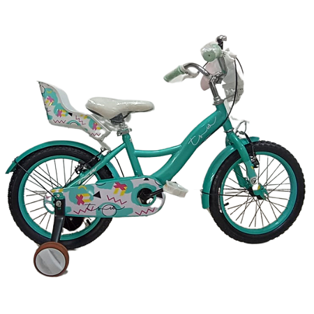 BICICLETA ARO (16) FEMININA COR VERDE/BRANCO S/MARCHA MARCA TSW POSH BLISS