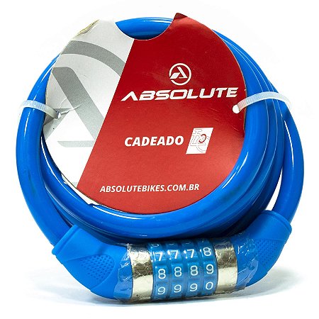 CADEADO 1,85MX12MM ESPIRAL, SEGREDO,AZUL