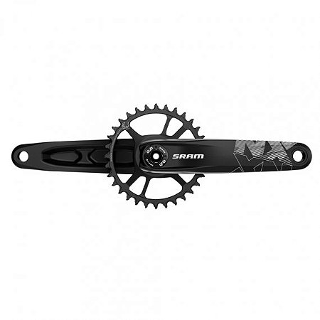 PEDIVELA SRAM NX EAGLE DUB 12 VELOCIDADES, 175MM DIRECT MOUNT 32T, SEM CENTRAL E ROLAMENTO, PRETO