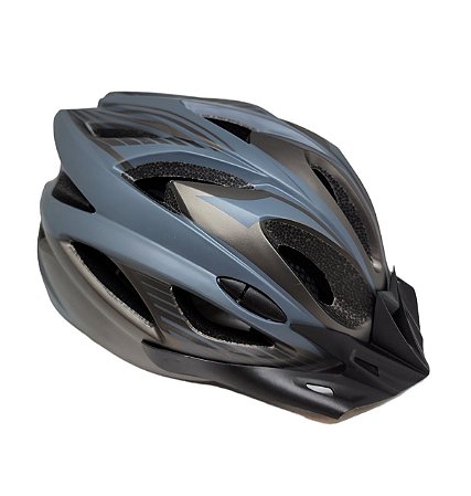 CAPACETE MTB TITANIO/CINZA G