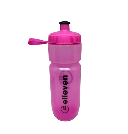 GARRAFA HIDRATAÇÃO EL 650ML BOCA LARGA COM ALÇA ROSA/PRETO