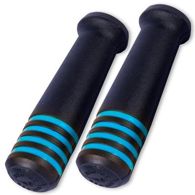 PAR DE MANOPLA PUNHO BIKE MTB NEOPAK PRETO/AZUL BORRACHA