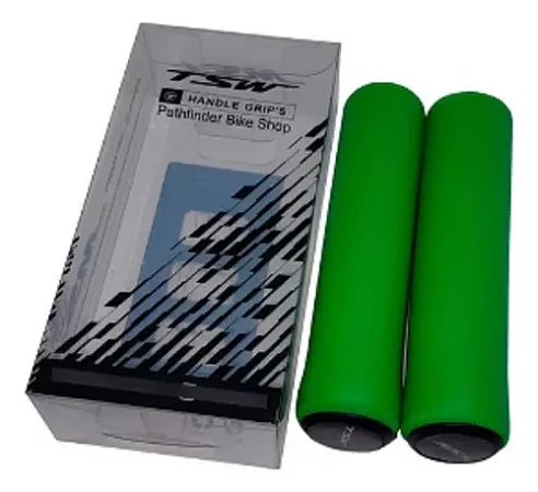 PAR DE MANOPLA PUNHO BIKE MTB TSW VERDE SILICONE EVA