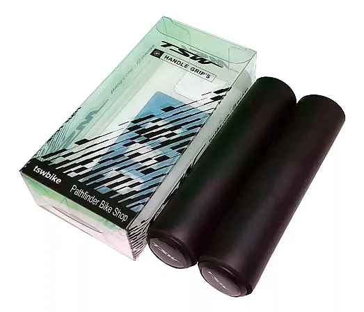 PAR DE MANOPLA PUNHO BIKE MTB TSW PRETO SILICONE EVA