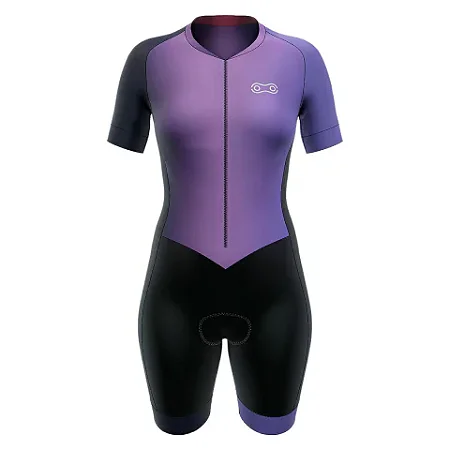 MACAQUINHO CICLISMO FEMININO MARCIO MAY SPORT PURPLE HARMONY TAMANHO 3G