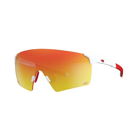 ÓCULOS DE SOL HB QUAD R PEARLED WHITE RED CHROME (BRANCO LT VERMELHA)