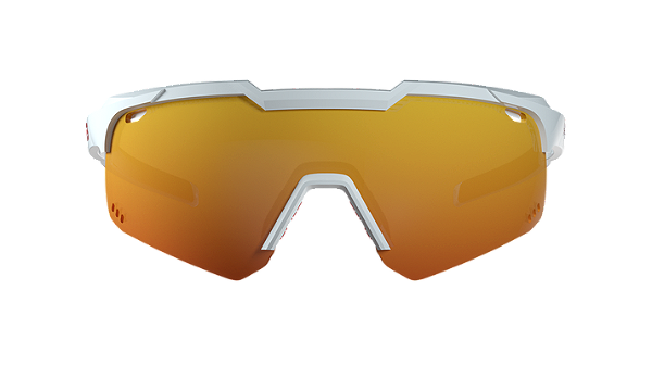 ÓCULOS DE SOL HB SHIELD EVO ROAD PEARLED WHITE/ MULTI RED UNICO (BRANCO LT LARANJA)