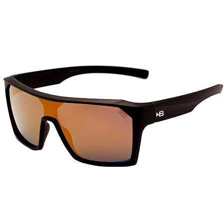 ÓCULOS DE SOL HB CARVIN 2.0 MATTE BLACK GOLD CHROME (PT FOSCO LT AMARELA)