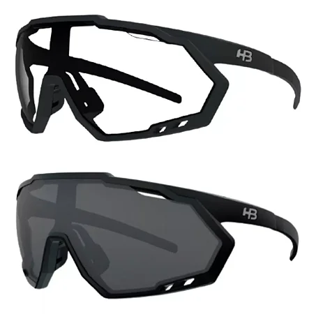 ÓCULOS DE SOL HB SPIN MATTE BLACK GRAY CRISTAL (2 LTS)