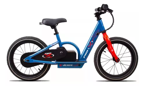 BICICLETA ELÉTRICA ARO(16) MASCULINA COR AZUL S/ MARCHA MARCA PRO-X E-KIDS