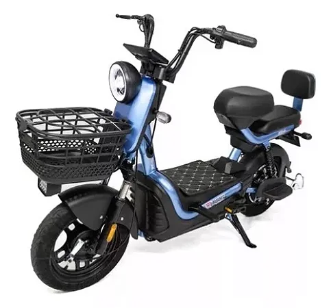 BICICLETA ELETRICA DUOS EKO-5 500W 48V 20AH AZUL AUTOPROPELIDO
