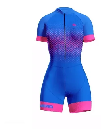 MACAQUINHO CICLISMO FEMININO EVOC AZUL TAMANHO G