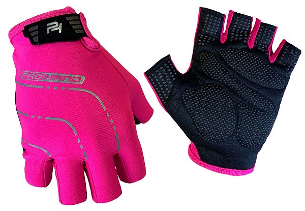 LUVA CICLISMO PROHAND DEDO CURTO LIKE ROSA PINK TAMANHO P