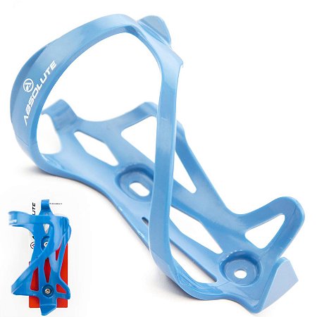 SUPORTE CARAMANHOLA GARRAFA SQUEEZE ABSOLUTE POLÍMERO AZUL COM PARAFUSO INOX
