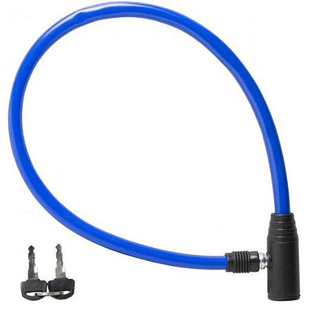 CADEADO 60CMX6MM DE CHAVE AZUL