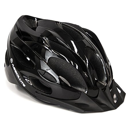 CAPACETE ADULTO PRETO ABSOLUTE NERO C/LED TAMANHO G