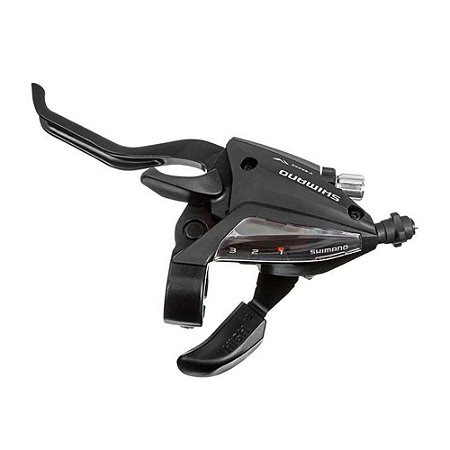 ALAVANCA DE CAMBIO/FREIO SHIMANO ST-EF500 EZ FIRE PARA V-BRAKE 3V LADO ESQUERDO PRETO