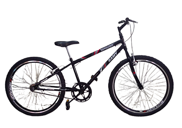 BICICLETA ARO (26) MASCULINA COR PRETA S/MARCHA MARCA SANS