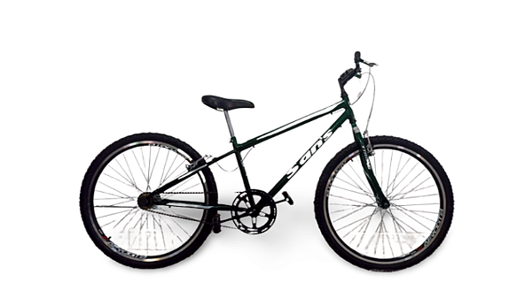 BICICLETA ARO (26) MASCULINA COR VERDE S/MARCHA MARCA SANS