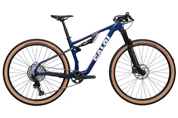 BICICLETA MTB FULL ARO (29) CALOI CARBON FS SPORT SHIMANO SLX 12V FREIO DISC HIDRÁULICO QUADRO 19 (G) COR AZUL