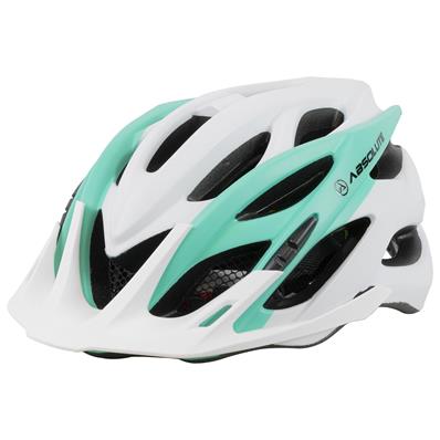 CAPACETE ADULTO BRANCO/VERDE ABSOLUTE LUNA  C/LED