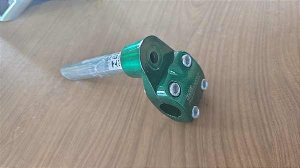 SUPORTE DE GUIDÃO CROSS 4 PARAFUSOS GTU VERDE AÇO 21,1MM AÇO