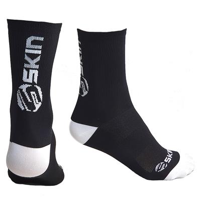 MEIA CICLISMO CANO MEDIO SKIN SPORTS PRETO/ BRANCO 35/39