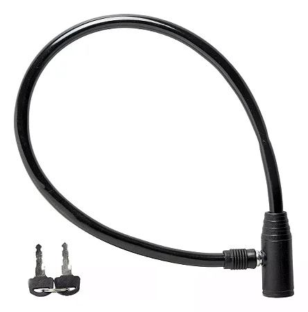 CADEADO BICICLETA ABSOLUTE 60CMX6MM C/CHAVE PRETO