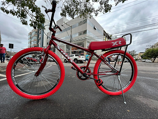 BICICLETA MONTADINHA XR ARO (26) COR VERMELHA MASCULINO