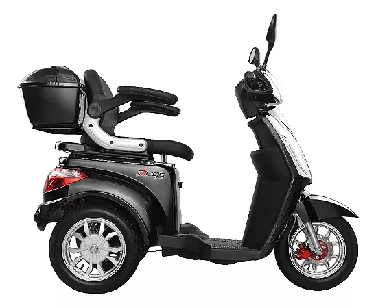 TRICICLO ELETRICO DUOS EKO-10 1000W 48V 20AH PRETO