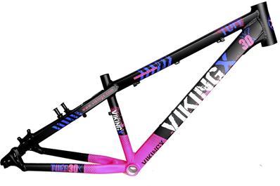 QUADRO ARO (26) VIKINGX TUFF X-30 ALUMINIO PRETO/ROSA