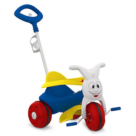 TRICICLO BANDEIRANTE EUROPA PASSEIO & PEDAL (AZUL) - PRODUTO NOVO DE EXPOSIÇÃO – SEM CAIXA