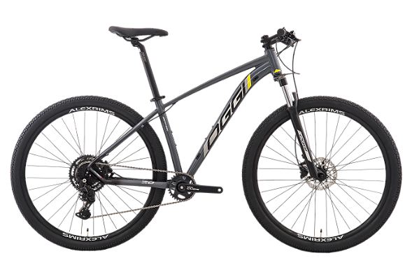 BICICLETA MTB ARO (29) OGGI BW 7.0 SHIMANO CUES 9V FREIO DISC HIDRÁULICO QUADRO 17 (M) GRAF/PTO/AMAR