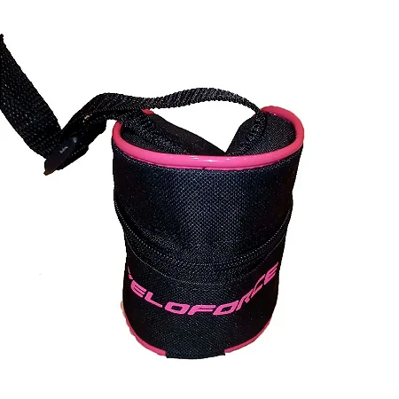 BOLSA PARA SELIM PRETO/ROSA VELOFORCE