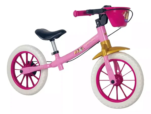 BICICLETA NATHOR BALANCE SEM PERAL ARO(12) COR ROSA FEMININA