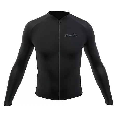 CAMISA MANGA LONGA MASCULINA MARCIO MAY MINIMAL BLACK TAMANHO 4G