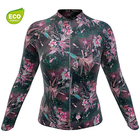 CAMISA MANGA LONGA FEMININA MARCIO MAY FUNNY PRISMS AND FLOWERS TAMANHO  P