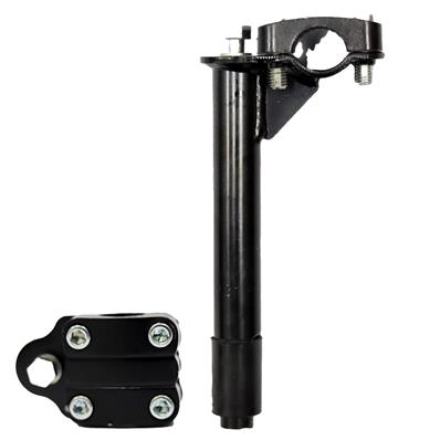 SUPORTE DE GUIDÃO CROSS 4 PARAFUSOS PRETO AÇO 21,1MM AÇO
