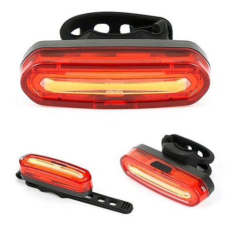 SINALIZADOR BIKE TRASEIRO MINISTAR 80 LUMENS RECARREGÁVEL USB
