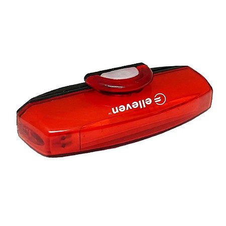 SINALIZADOR BIKE TRASEIRO ELLEVEN 50 LUMENS RECARREGÁVEL USB