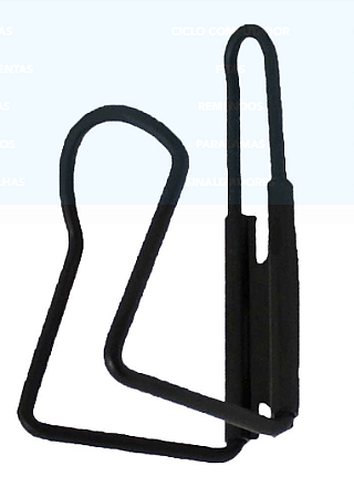 SUPORTE CARAMANHOLA GARRAFA SQUEEZE ALUMINIO PRETA