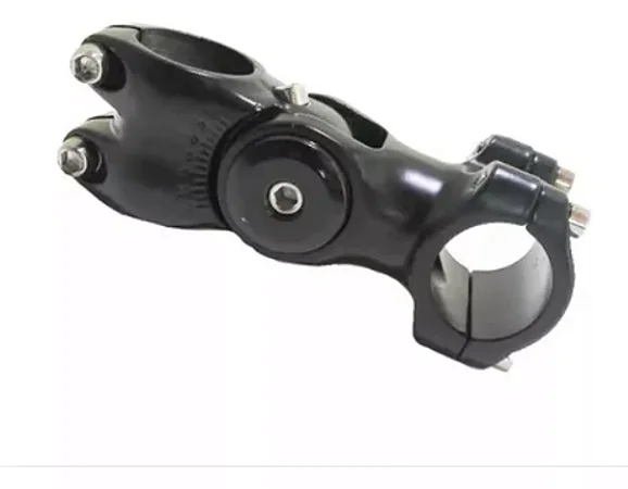 SUPORTE MESA DE GUIDÃO MTB HS BICYCLE PRETO 31.8 90MM +-50 C/REGULAGEM ALUMÍNIO