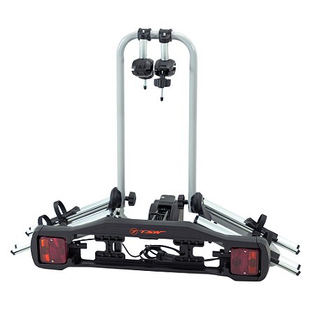 TRANSBIKE PARA ENGATE TSW 2 BICICLETAS PLATAFORMA COM SINALIZADOR E SUPORTE DE PLACA