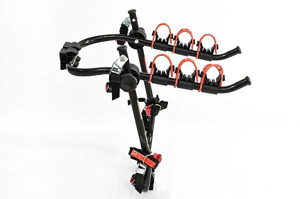 TRANSBIKE PARA PORTA MALAS BIKETRIP COM ALÇA VERMELHA 3 BICICLETAS