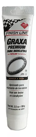 GRAXA PREMIUM PARA BICICLETA (ROLAMENTO E COLAR) FINISH LINE 100 GRAMAS