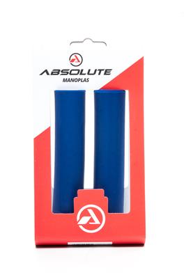 PAR DE MANOPLA PUNHO BIKE MTB ABSOLUTE AZUL SILICONE