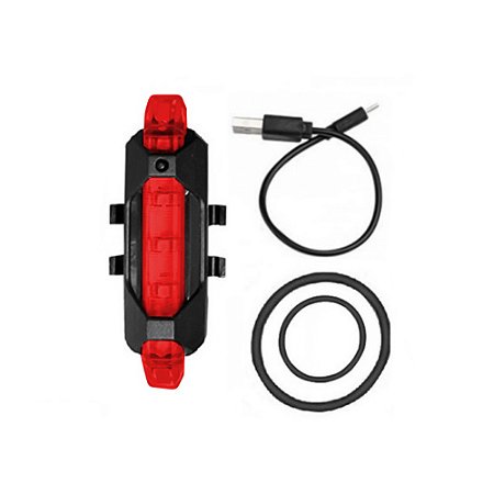 LANTERNA PARA BIKE VISTA LIGHT RECARREGAVEL USB